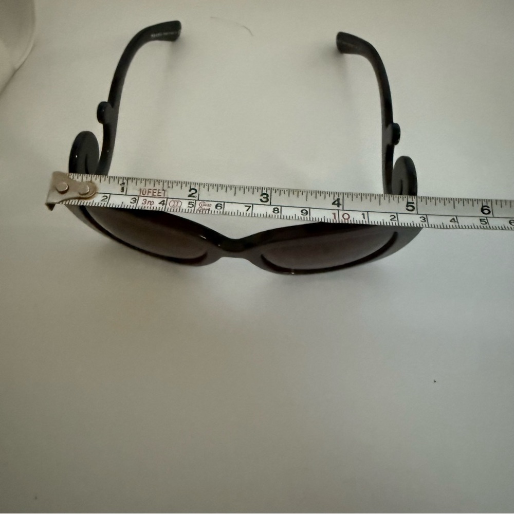 Prada SPR 27O Black Sculptural Swirl Arm Sunglasses Italy - Picture 12 of 14